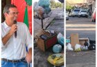 Moradores do Boné Azul sofrem com a negligência do prefeito Antônio Furlan na coleta de lixo