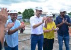 Governador Clécio ao lado de Camilo Capiberibe acompanha a obra da nova UPA da Zona Oeste de Macapá