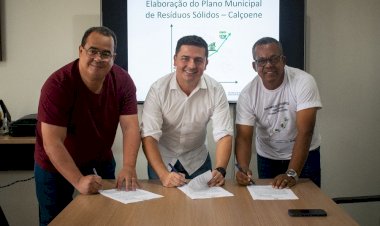Governo Clécio Luís  firma cooperação com a Prefeitura de Calçoene para elaboração do Plano Municipal de Resíduos Sólidos