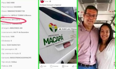 ônibus velhos, fabricados em 2011, deve chegar na cidade, nos próximos dias, a empresa, ironicamente, batizada pelo Prefeito Furlan de Nova Macapá
