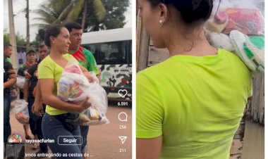 Políticos carregam até cesta básica na costa para iludir o povo