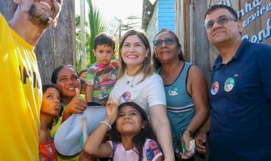 A periferia precisa de mudança. Não recebemos mais visitas da saúde da família em casa, disse moradora do Zerão durante caminhada de Aline 10