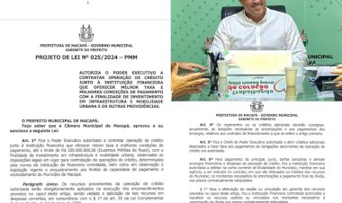 Prefeito Furlan pretende quebrar ainda mais as finanças da Prefeitura de Macapá, dessa vez ele quer mais 200 milhões em empréstimo