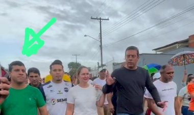 Prefeito Furlan despreza a opinião do povo sobre corrupção ao andar de braços dados com Cássio Cruz, secretário de obras da PMM denunciado por receber propina