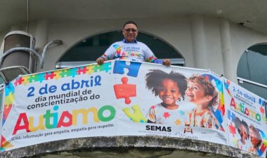 Prefeito Chico Nó abraça a causa e promove hoje a caminhada em apoio à conscientização do autismo