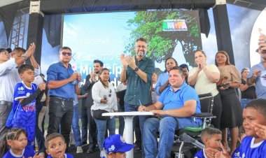 Pedra Branca ganha complexo esportivo moderno e equipado; Davi e Clécio Luís dizem que obra atrairá mais investimentos para a região