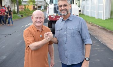 Governador Clécio Luís e Bala Rocha intensificam obras de asfaltamento por ruas e avenidas de Santana