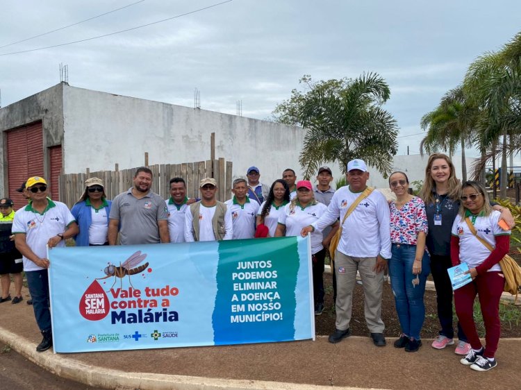 Prefeitura  de Santana realiza blitz educativa e panfletagem em alusão ao Dia da Malária nas Américas