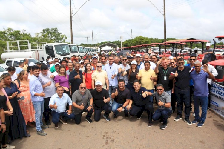 Com recursos articulados por Davi, Amapá recebe mais de cem veículos e implementos agrícolas para alavancar o agricultura familiar no estado