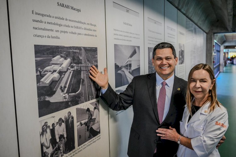 Davi Alcolumbre visita Hospital Sarah Kubitschek e destaca importância da instituição para o país