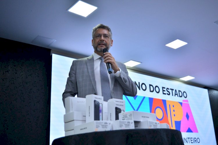Governador Clécio Luís lança Programa Amapá Mais Seguro com entrega de celulares para reforçar segurança pública